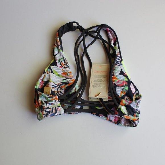 Maaji Strappy Halter Reversible Bikini Top S - Picture 3 of 3